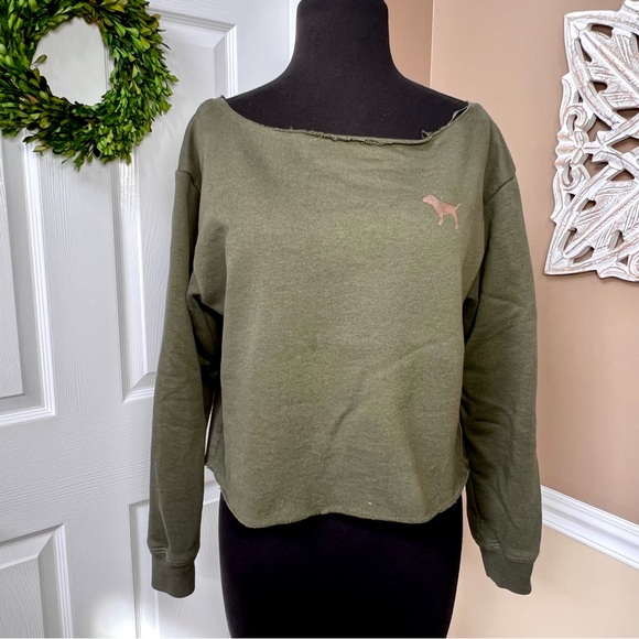 ⭐️ PINK Victoria’s Secret Open Back Sweatshirt size XS - Picture 4 of 13